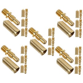 Hohopeti 20sets Pool Cue Copper Screws Kit Billiard Cue Joint Accessories for Enhanced Performance and Stability Easy to Install Copper Connecting Screws