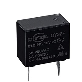 WEITOL 10pcs QY32F Normally Open Circuit Board Relay 0.2W 5V 12V 4-pin Relay for Smart Home (Size : 12V)