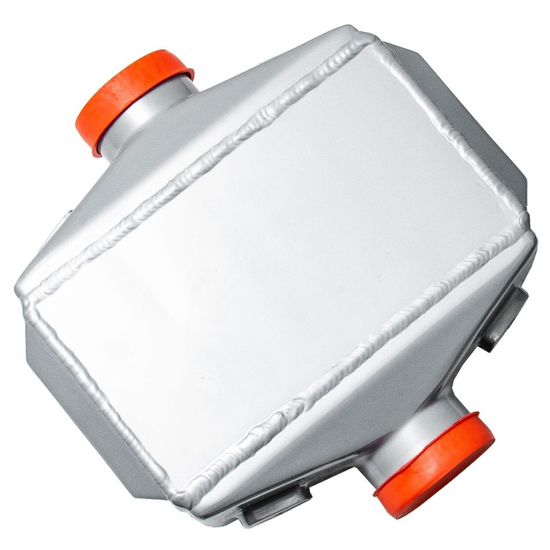 Aluminum Universal Liquid/Water to Air Intercooler 3" Air Inlet&Outlet Silver