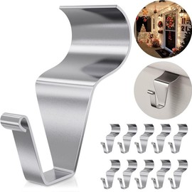 10Pcs Vinyl Siding Hooks, No Holes, 12 lbs (Max) No Nails, Reusable, for Outdoors, Christmas Lights, Garland Decoration