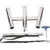 Amarine Made Heavy Duty Triple Rod Holder Stainless Trident Outrigger