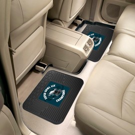 FANMATS 46239 2024-25 Super Bowl LIX Champions - Philadelphia Eagles 2-pc Utility Mats | Black | 14"x17" | Super Bowl LIX Champions Logo