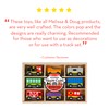 Melissa & Doug Wooden Train Cars, 8-Piece Magnetic Train Set