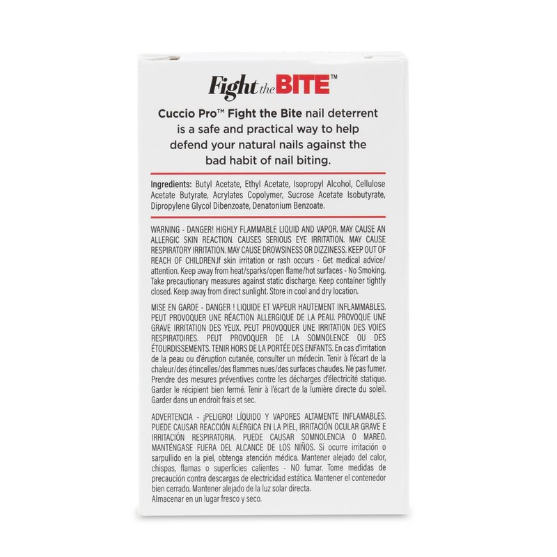 Cuccio Fight The Bite - Clear No Bite Nail Polish
