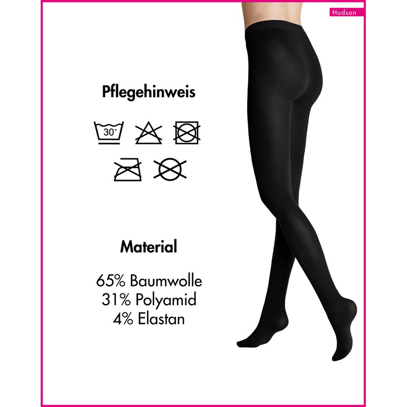 Hudson Women's Relax Fine Sh Tights, Black 0005