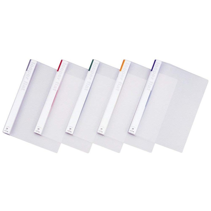 リヒトラブ 薄型 リングファイル ルーパーフラットファイル A4 2穴 緑 F52-7