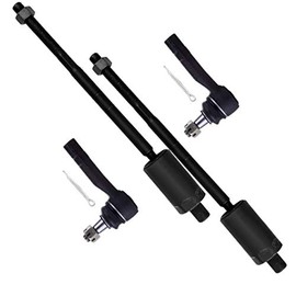 SCITOO 4pcs Front Suspension Kit - Front Inner Tie Rod End - 4.0L V6 Models Front Outer Tie Rod End 2002 2003 2004 2005 for Ford Explorer for Mercury Mountaineer