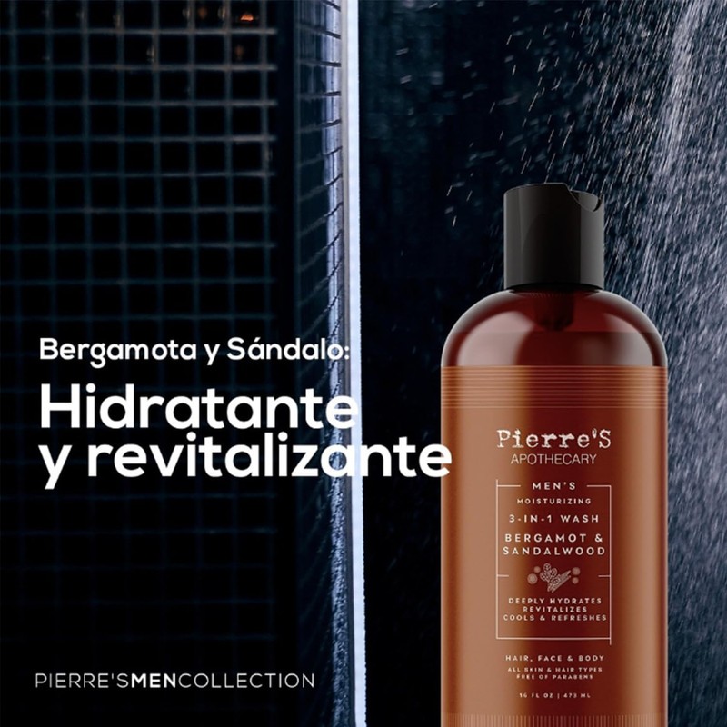 PA Moisturizing 3in1 Wash Beramot Sandalwood 473 ml