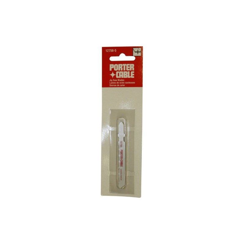 PORTER-CABLE 12756-5 3-Inch 24 TPI Metal Cutting Tang-Shank Jig Saw