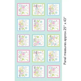 Benartex Some Bunny Loves You Spring Cotton Fabric Benartex Easter 23 By 44 Inch Panel