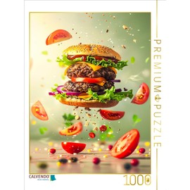 CALVENDO Puzzle Doppel Cheesburger | 1000 Pieces Size 19" x 25"
