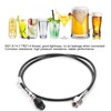 W21.8-14 1.5m Soda Hose Black CO2 Gas Cylinder Refilling Adapter