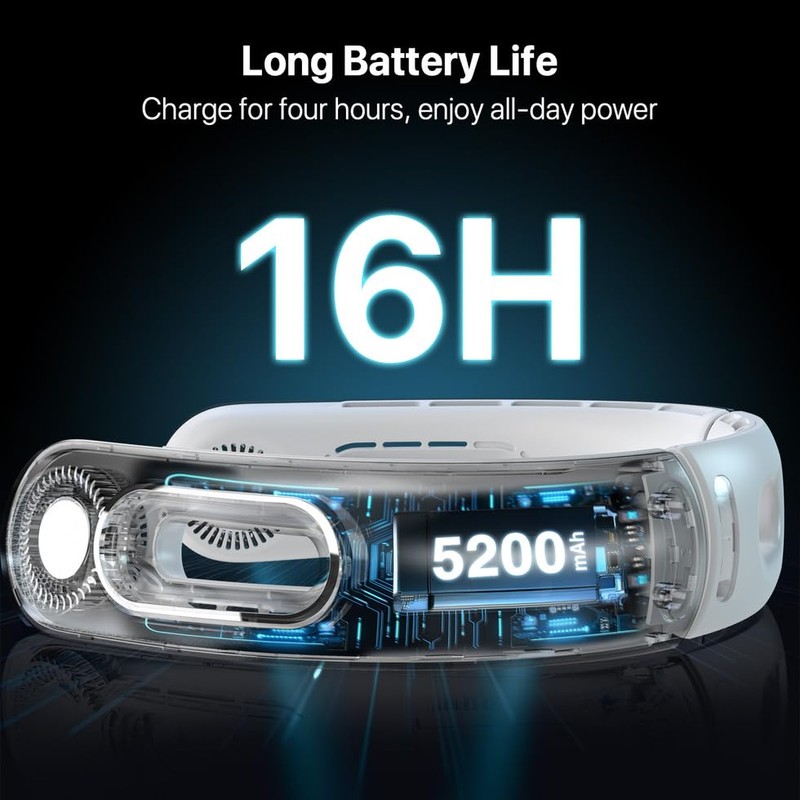 okk Neck Fan, 360 Portable Neck Fans That Blow Cool