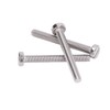 50Pcs Cheese Head Slot Screw A2-70 Stainless Steel, Flat Smooth