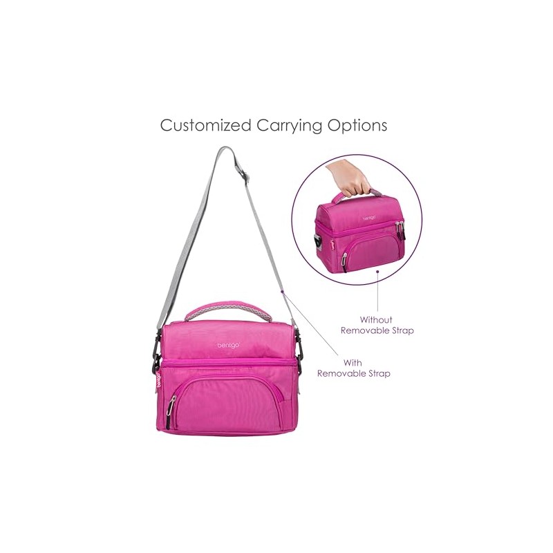 Bentgo Lunch Bag (Purple) - Insulated Lunch Tote for Work