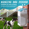 HHNIULI Galvanized Gravity Automatic Dog Feeder with A Stainless Steel