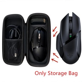 Black EVA Hard Case Storage Bag for Razer Basilisk X Hyperspeed Wireless Mouse