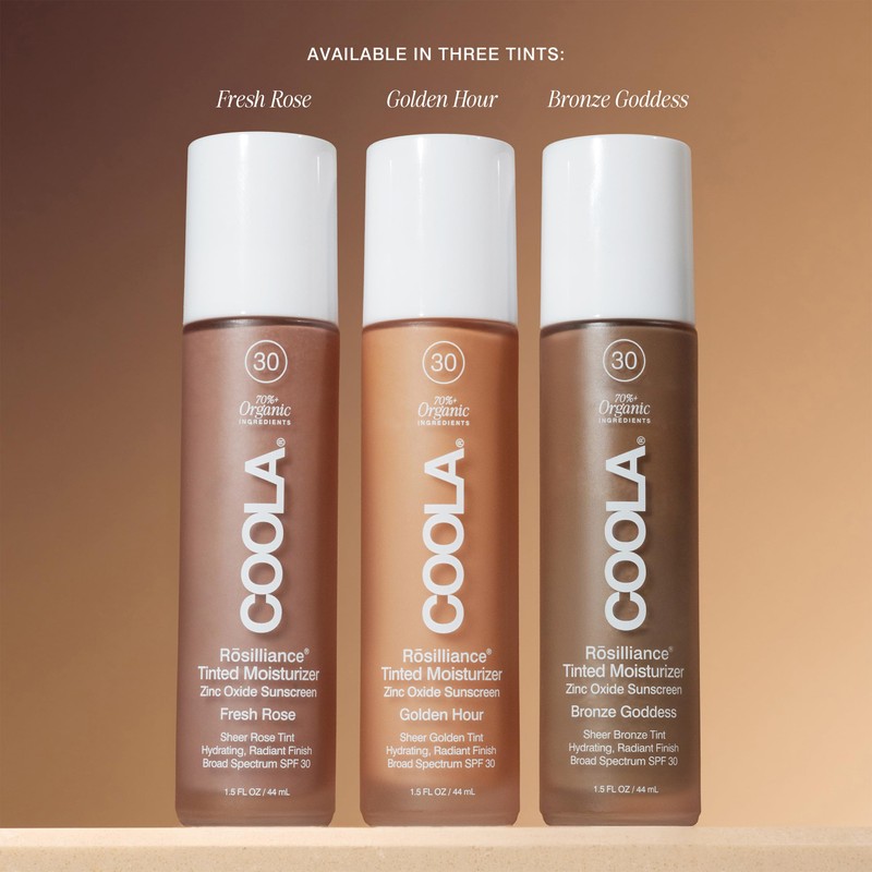 COOLA Organic Rosilliance BB Cream with SPF 30, Tinted Moisturizer