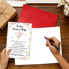Pastors Wife Appreciation Card, Pastor and Wife Anniversary Cards, Easter Card for Pastor Wives, Appreciation Gifts for First Lady Priests Wives Church Clergy Easter Anniversary Birthday Wedding