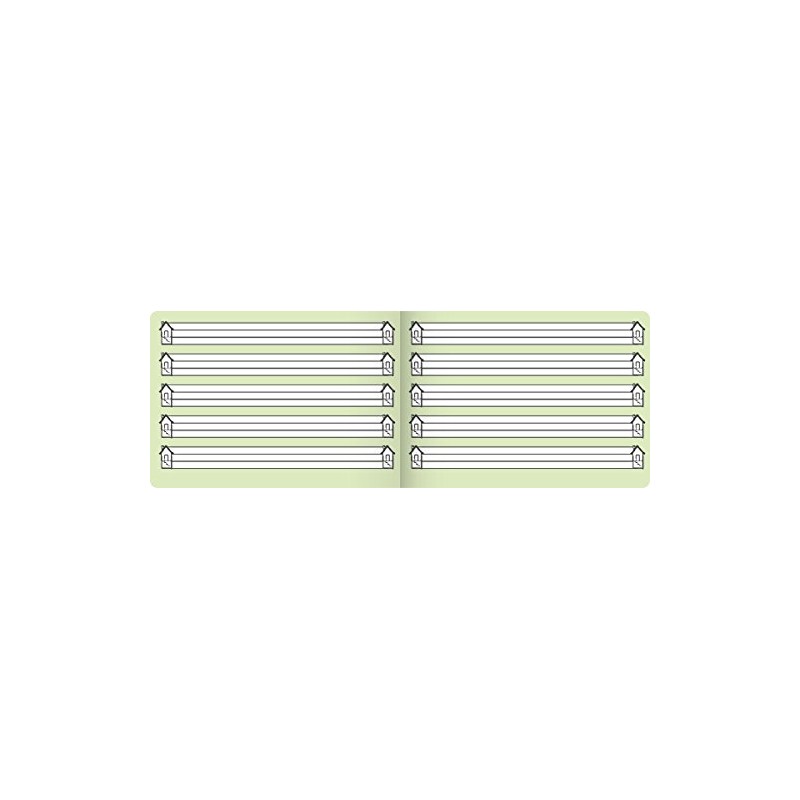 Brunnen Writing book A5 landscape Lin0 16 sheets