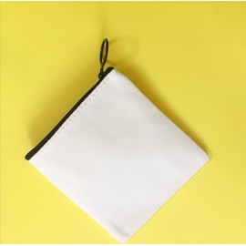 NUTFORD Canvas Purse Pouch Bag, 12oz Canvas, Vintage Zip Design, for Money Coin Accessories Holder or DIY Craft, for Women Men Kids (Three-Pack)