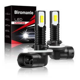 Biromanle Compatible with Kubota rtv 1140 1100 900 500 400 Bulbs,BX1850D BX1860 BX2350D BX1880 BX23s BX2380 BX2680 Light Bulbs,886/894 fog lamp bulbs, Bright 11000LM 6000K White Light,2-Pack