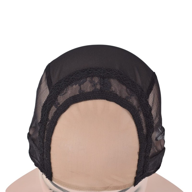 YTBYT Black 4X4 Inch U Part Swiss Lace Wig Cap