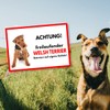Welsh Terrier Free-Ranging Dog Sign with Saying Door Sign Dog