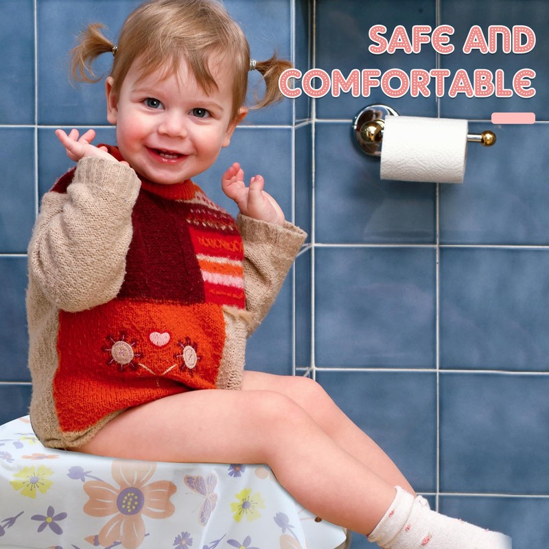 Preboun 40 Pack Toilet Seat Covers Disposable for Kids Extra