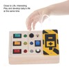 Light Up Sensory Board Noiseless Educational Portable Wooden LED Light
