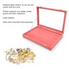 Pin Display Case Pink Large Elegant Solidwood Dustproof Glass Window