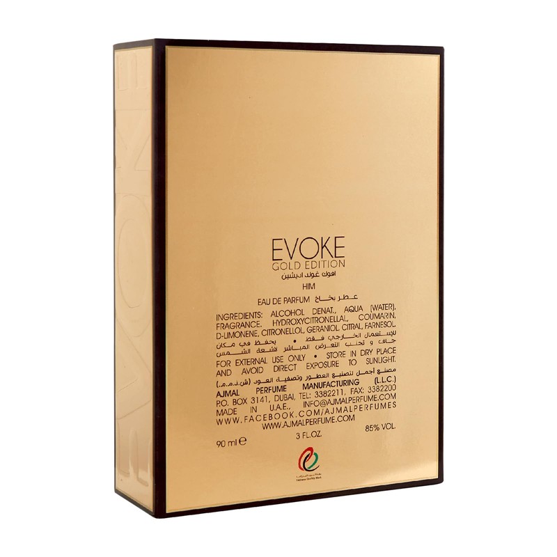 Ajmal Evoke Gold Edition Eau de Parfum 3.0 oz /