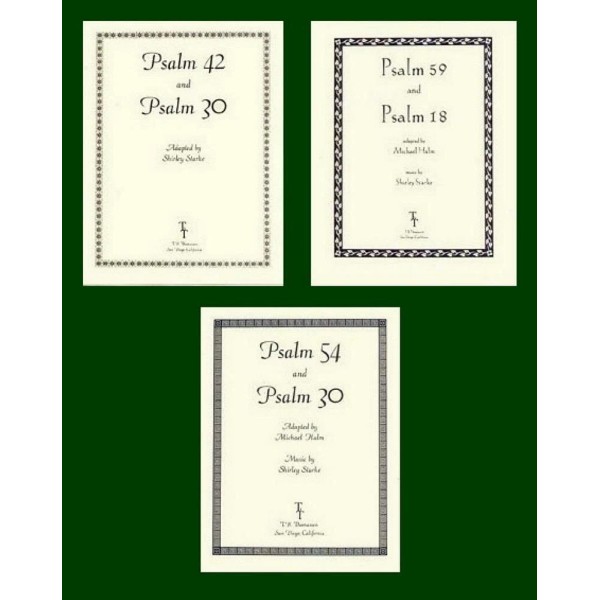 3-Piece Set, PSALMS, Christian Music for Harp and Voice, Lead