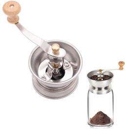 Mason Jar Coffee Grinder, Manual Coffee Grinder Lid Attachment for Regular Mouth Mason Jars, Portable Mason Jar Coffee Lid, Suitable for Camping, Traveling, or Power Outages