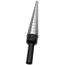 Qualtech 1 Pc, 1/4-1-3/8 by 1/8 Increments Unibit, Hss Step Drill Bit, Vac5, Finish: Uncoated (Bright); Shank Type: Round;