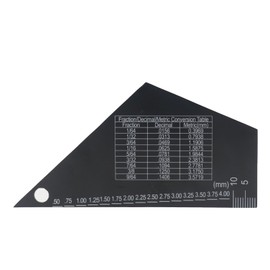 CashBeat Guitar String Action Gauge Ruler, 1mm Thick Stainless Steel, Precision Markings, Fret Rocker Tool for Luthiers, Identifies Uneven Frets, Fixes Fret Buzz, Essential Setup Accessory