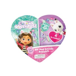 Joy Toy - Gabby's Dollhouse: Set Sorpresa BFF - 1 Blindbag con 2 Braccialetti Best Friends Forever (4 Design Diversi a Sorpresa) - 19x15x1 cm - 23105