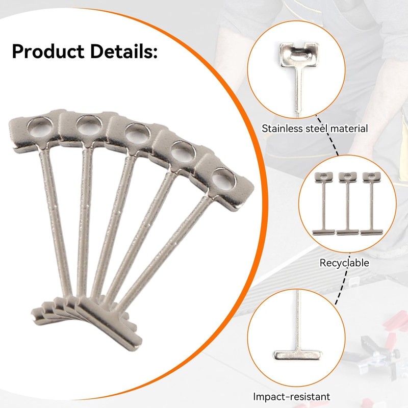 Agatige 100Pcs Replacement Steel Needles, Leveler Replaceable Pin T-Pins Reusable