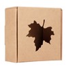 50Pcs Maple Leaf Pattern Kraft Paper Packing Box Small Gift