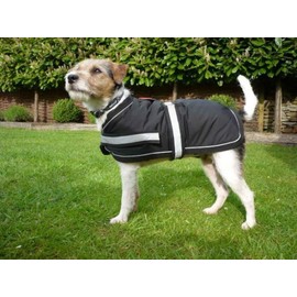Petface Super Soft Waterproof Dog Coat, 45 cm, Black