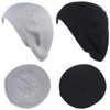 BYOS - Gorro de punto ligero y suave, estilo francés,
