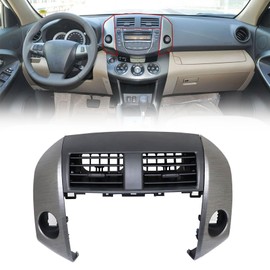 ATUOTPO Center Dashboard A/C Outlet Air Vents Panel Housings & Cover Strip Trim Fit for Toyota RAV4 2006-2012#55413-42070-B0 55412-42060-B0 55670-42060-B0 Center Instrument Cluster Panel Trim