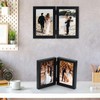 TESSTSY Double Picture Frame Foldable 2 Photos 10 x 15