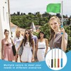KUBDPQOR Telescopic Handheld Flag Pole 12 Pcs Flag Pole Kit