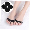 Ipetboom 2 Pairs Invisible Forefoot Socks for Women Non Slip