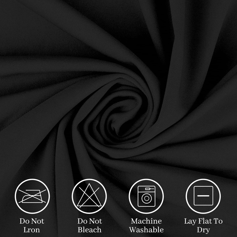 Fhberni Spandex Table Cover 6 ft. Fitted Polyester Tablecloth Stretch