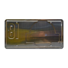 Jurassic Trilogy | # 18 | Metal Stamped License Plate