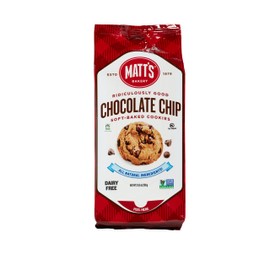 Matt's Bakery | Chocolate Chip Cookies | Soft-Baked, Non-GMO, All-Natural Ingredients; Single Pack of Cookies (10.5oz)