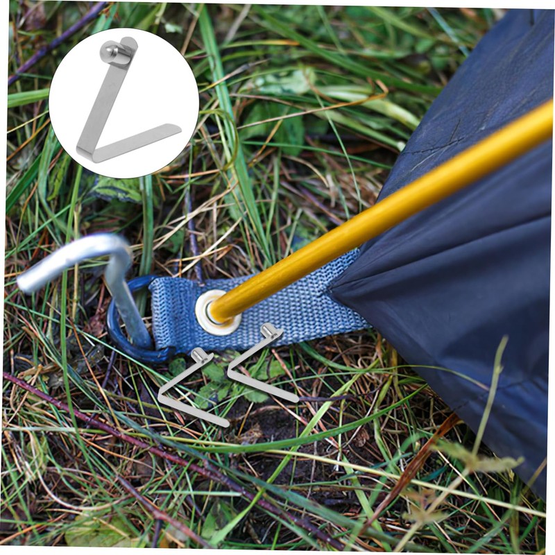 SUPVOX 6pcs Pipe Clamp Spring Clip Tent Spring Clamp Paddle