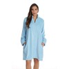 Just Love Plush Zipper Lounger Robe 6791-BLU-XL Light Blue